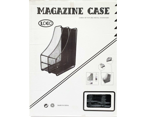 Tava p/u documrnte, metal, verticala 2 sectii neagra (24)