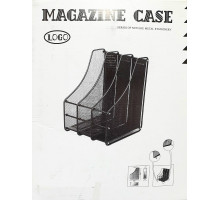 Tava p/u documrnte, metal, verticala 3 sectii neagra (24)