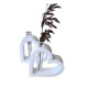 Figurina din gips suport "Inima 2D" 10.5*13*3.5cm. CM*1411
