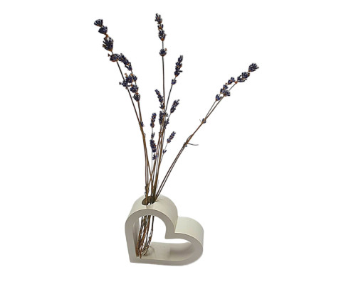 Гипсовая фигурка подставка "Сердце 2D" 10.5*13*3.5cm. CM*1411