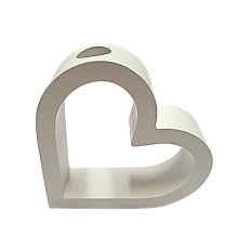 Гипсовая фигурка подставка "Сердце 2D" 10.5*13*3.5cm. CM*1411