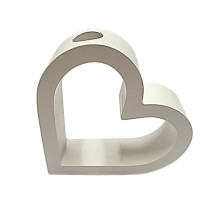 Гипсовая фигурка подставка "Сердце 2D" 10.5*13*3.5cm. CM*1411