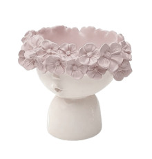 Гипсовая фигурка подставка "Девочка в веночке" h11 CM*4188