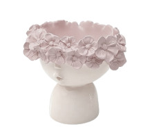 Figurina din gips suport "Fetita cu coronita de flori" h11 CM*4188