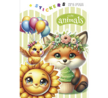 Раскраска A5, 8 л, с наклейками "Cute animals 1" 24259 (20)
