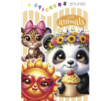 Раскраска A5, 8 л, с наклейками "Cute animals 2" 24260 (20)