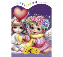Раскраска A5, 8 л, с наклейками "Cute angels" 24268 (20)