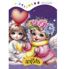 Carte de colorat A5, 8 foi, cu stickere "Cute angels" 24268 (20)