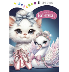 Раскраска A5, 8 л, с наклейками "Cute ballerinas" 24271 (20)