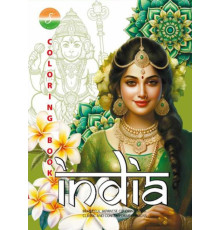 Carte de colorat A4, 8 foi, "India" 24136 (20)