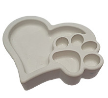 Гипсовая фигурка подставка для бижутерии "Сердце" 10*11 CM*