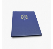 Mapa pentru semnaturi A4 cu stema, albastru deschis CC* Mapa pentru semnaturi A4 cu stema, albastru deschis CC*