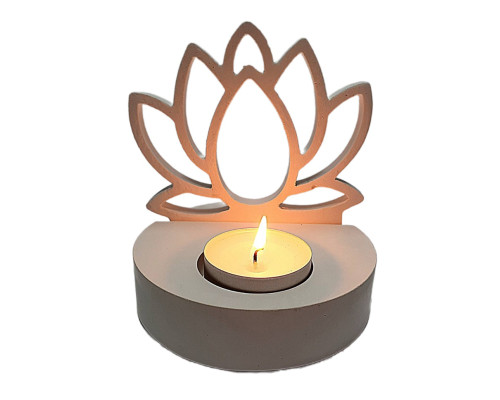 Figurina din gips suport p/u luminare "Lotus" 2 piese, h11 CM*