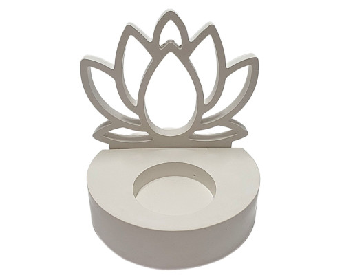 Figurina din gips suport p/u luminare "Lotus" 2 piese, h11 CM*