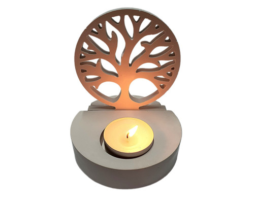 Гипсовая фигурка подсвечник "Древо жизни" 2 детали, h11 CM*