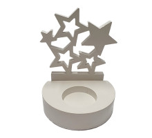 Гипсовая фигурка подсвечник "Звезды" 2 детали, h12 CM*