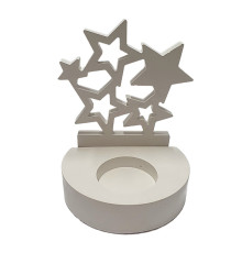Гипсовая фигурка подсвечник "Звезды" 2 детали, h12 CM*