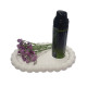 Figurina din gips, suport oval cu margele 11*16*1.5cm. CM*