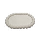 Figurina din gips, suport oval cu margele 11*16*1.5cm. CM*
