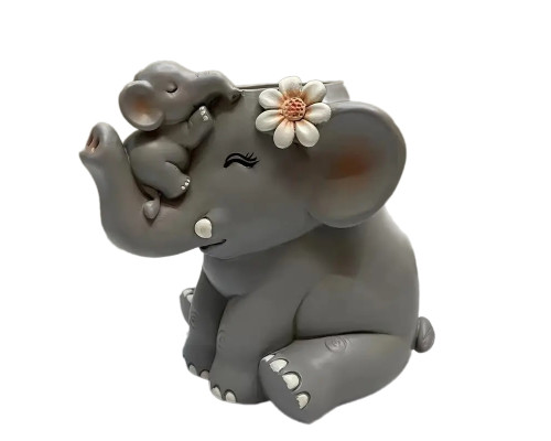 Figurina din gips, suport p/u pixuri "Elefant" h9.5 CM*