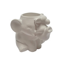 Гипсовая фигурка, подставка для ручек "Слон" h9.5 CM*