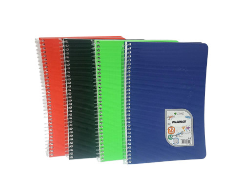 Carnet A5 96 foi, matem., spira, plastic, Gingko (6/120)