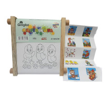 Set de pânze pentru copii „Răsuceste și coloreaza” 15x15cmGINGKO (10/60)