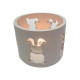 Figurina din gips, suport p/u luminare "Iepurasii incrustati" h6 CM*4088