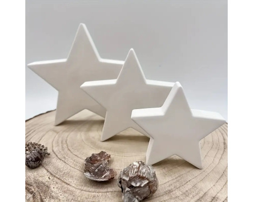 Гипсовые фигурки "Три звезды" h10,7,5 CM*