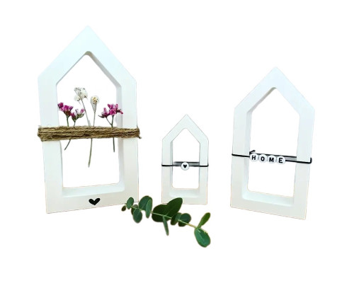 Гипсовые фигурки "Три домика" h15,12,10 CM*