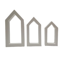 Figurine din gips "Trei casute" h15,12,10 CM*