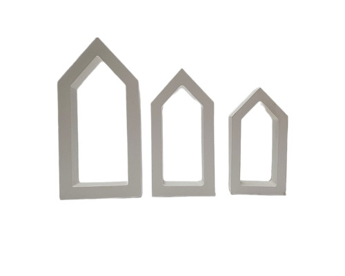 Figurine din gips "Trei casute" h15,12,10 CM*