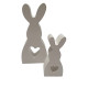 Figurine din gips "Doi iepuras" h12, 7 CM*
