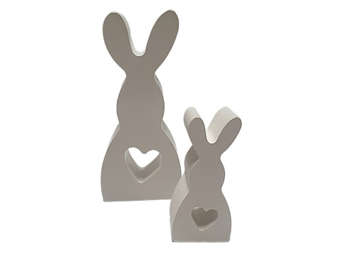 Гипсовые фигурки "Два зайчика" h12, 7 CM*