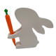 Figurina din gips "Iepuras сu suport in labute" h14 CM*9333