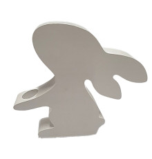 Figurina din gips "Iepuras сu suport in labute" h14 CM*9333