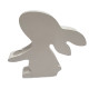 Figurina din gips "Iepuras сu suport in labute" h14 CM*9333