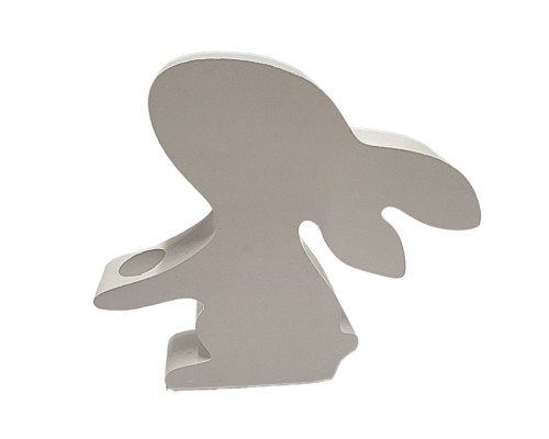 Гипсовая фигурка "Зайка с подставкой в лапках" h14 CM*9333