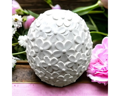 Гипсовая фигурка, яйцо с цветочным орнаментом, h10 CM*9258