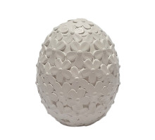 Гипсовая фигурка, яйцо с цветочным орнаментом, h10 CM*9258