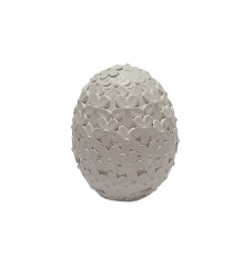 Гипсовая фигурка, яйцо с цветочным орнаментом, h7.5 CM*9258