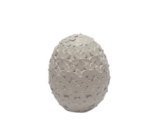 Гипсовая фигурка, яйцо с цветочным орнаментом, h7.5 CM*9258