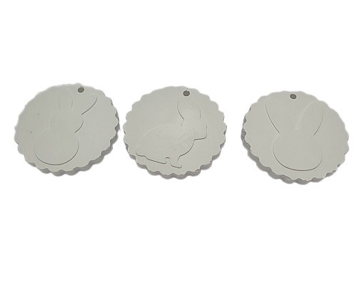 Figurina din gips, pandativ pashal rotund, 3 piese, d-5cm. CM*