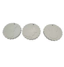 Figurina din gips, pandativ pashal rotund, 3 piese, d5 CM*