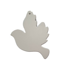 Гипсовая фигурка подвеска "Голубь" h9,5 CM*