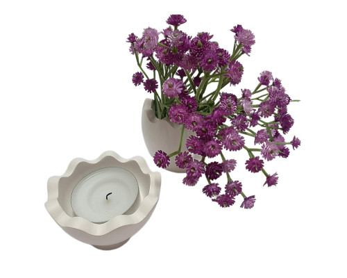 Гипсовая фигурка баночка с крышкой "Яйцо" 2 детали, h9 CM*9498