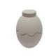 Figurina din gips borcanas cu capac "Ou" 2 piese, h9 CM*9498