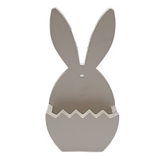 Гипсовая фигурка подставка "Зайчик с поднятыми ушками", h 12cm, CM*