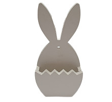 Гипсовая фигурка подставка "Зайчик с поднятыми ушками", h 12cm, CM*