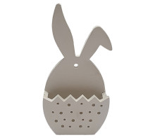 Гипсовая фигурка подставка "Зайчик с опущенным ухом", h 12cm, CM*